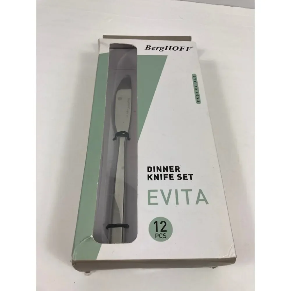 New Berghoff Dinner Knife Set of 12 Evita